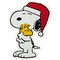 Northlight Peanuts Snoopy Hugs Woodstock Double Sided Christmas Window Cling Decoration - 7"